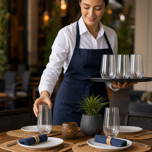 BPA-Free Plastic Drinking Glass 470ml for Outdoor Dining (Pack of 12)
