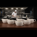 Stoneware Ivory Sauce Boat 160ml for Cafés & Restaurants (Pack of 6)
