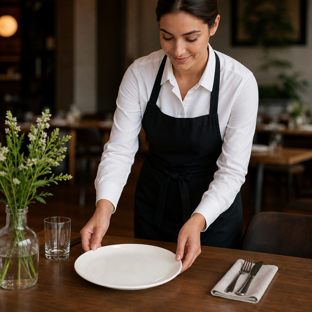 Organic Round Plates 253mm White Porcelain for Dining (Pack of 12)