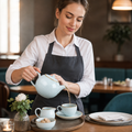 Ceramic Teapot 426ml in Duck Egg Blue for Tearooms & Cafés (Pack of 4)