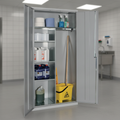 Mild Steel Lockable Janitorial Cupboard for Cleaning Equipment
