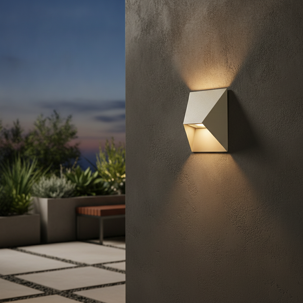 Aluminium Outdoor Wall Light for Patios & Pathways