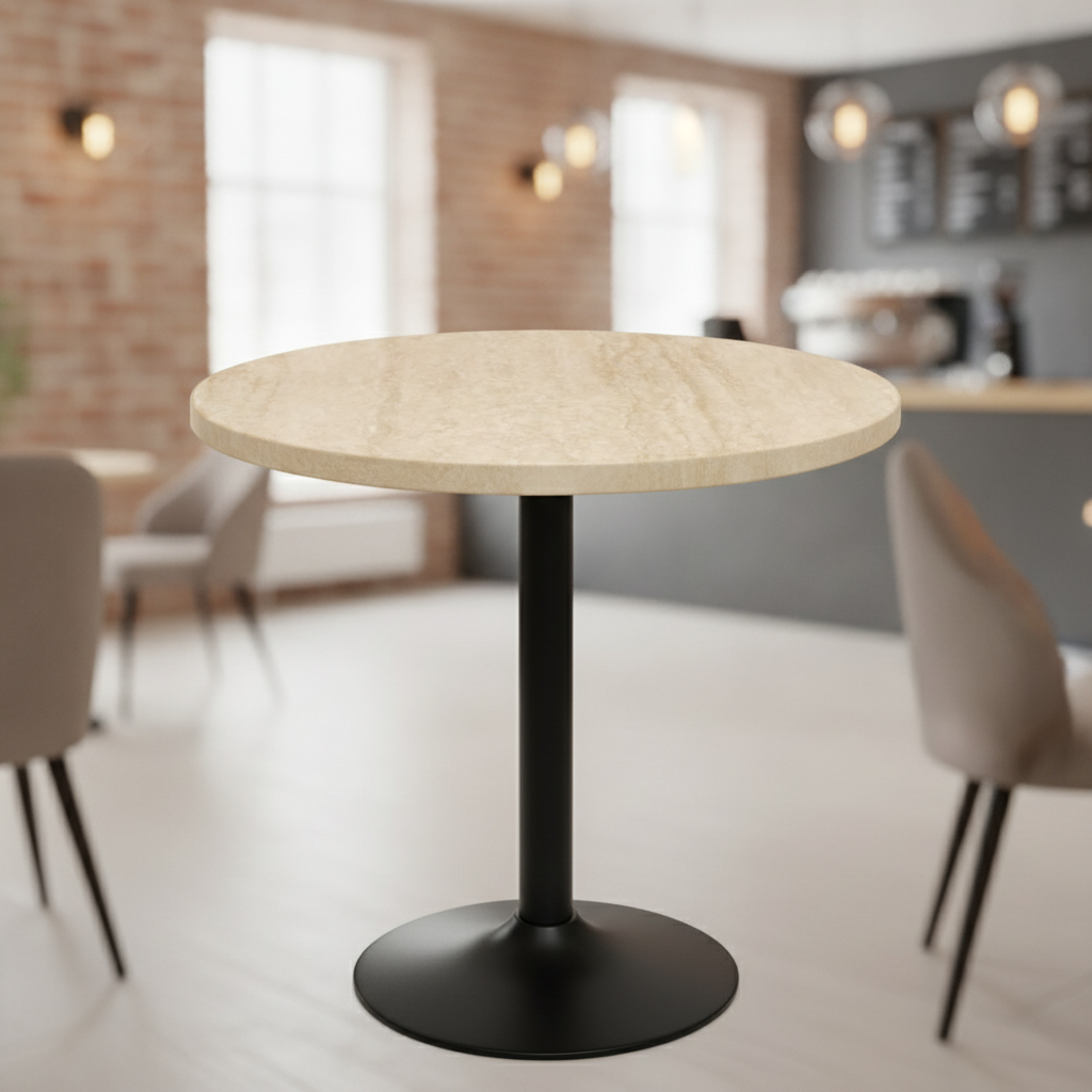 High Density Woodchip Round Table Top 800mm for Cafés & Restaurants