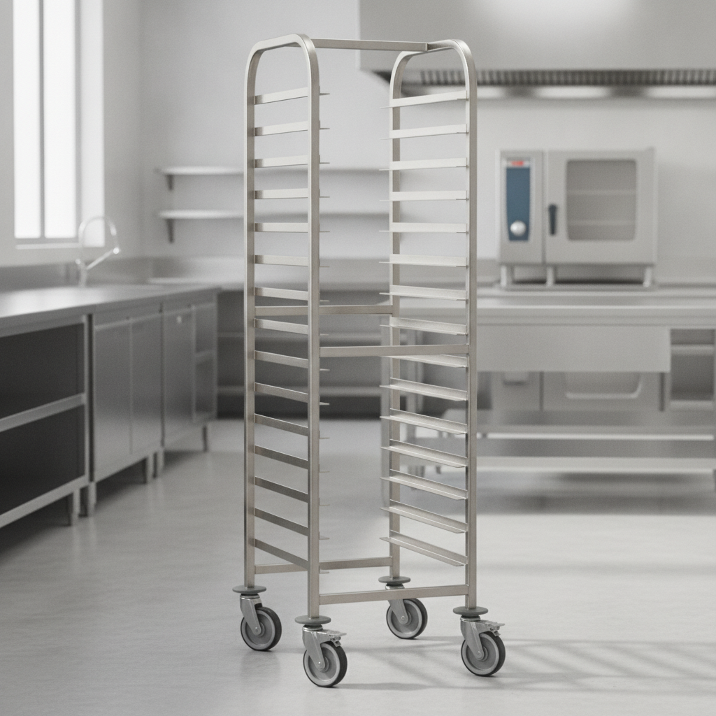 Stainless Steel Trolley 15 Shelves for Commercial Use