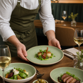 Walled Plates 206mm Green Vitrified Ceramic for Casual or Special Occasion Dining (Pack of 6)