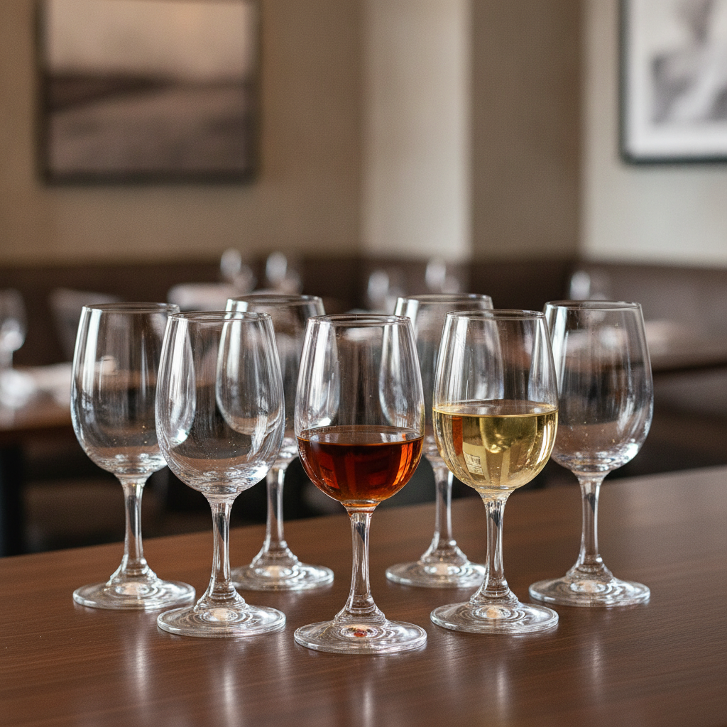 Crystal Port and Sherry Glasses 120ml for Elegant Bar Service (Pack of 6)