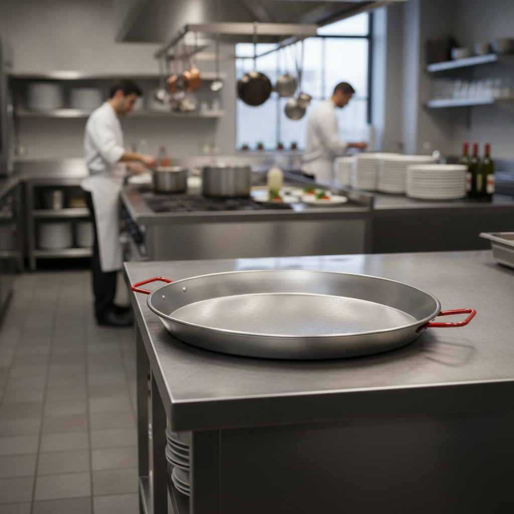 Carbon Steel Paella Pan 50cm for Outdoor Cooking