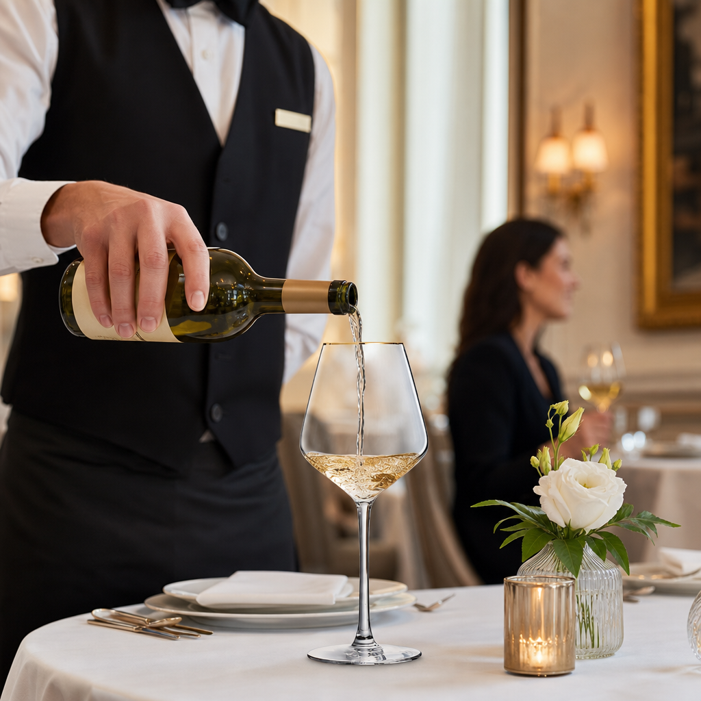 Lead-Free Crystal Wine Glasses 380ml with Gold Band for Elegant Dining (Pack of 8)