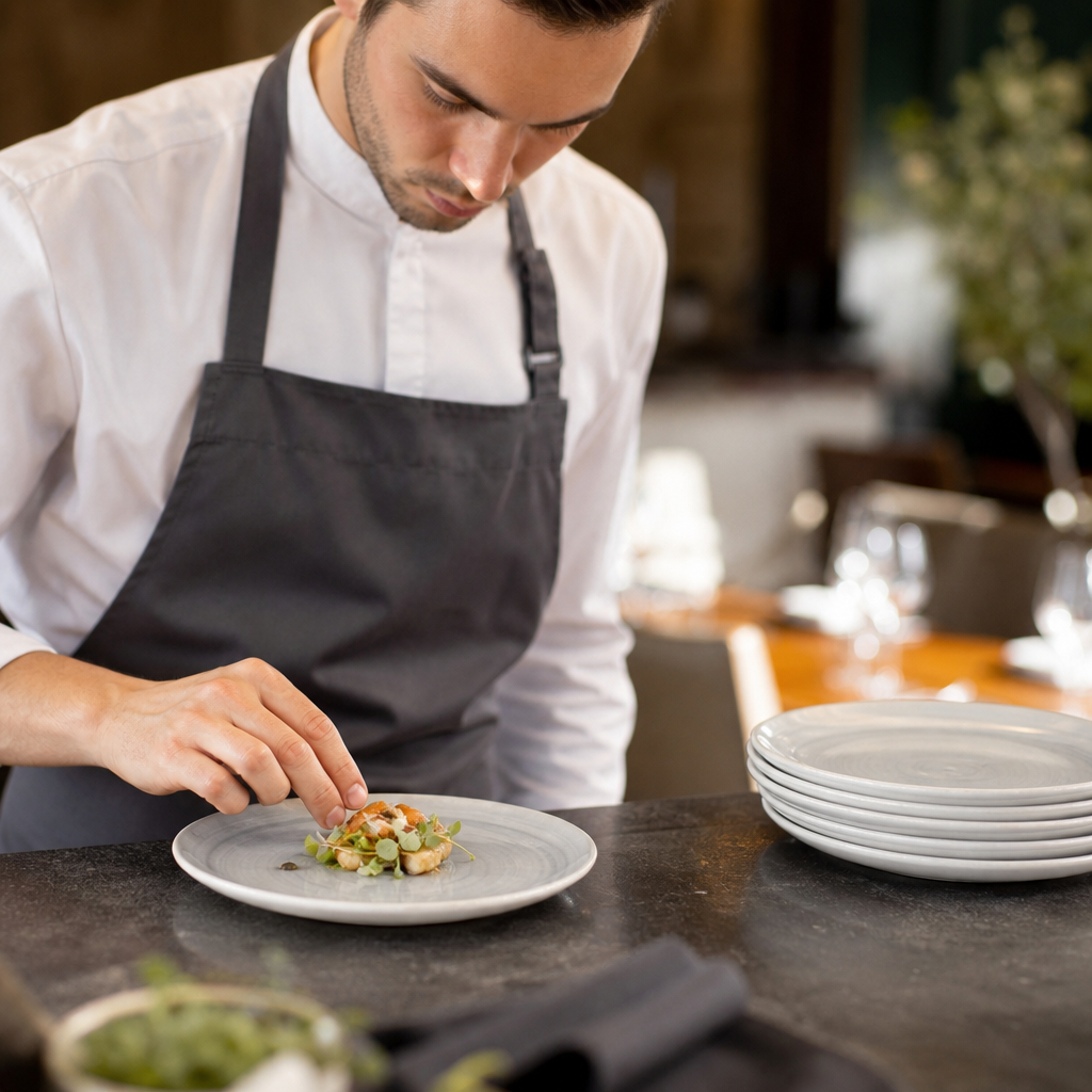 Coupe Plates 165mm Grey Vitrified Ceramic for Professional Dining (Pack of 12)