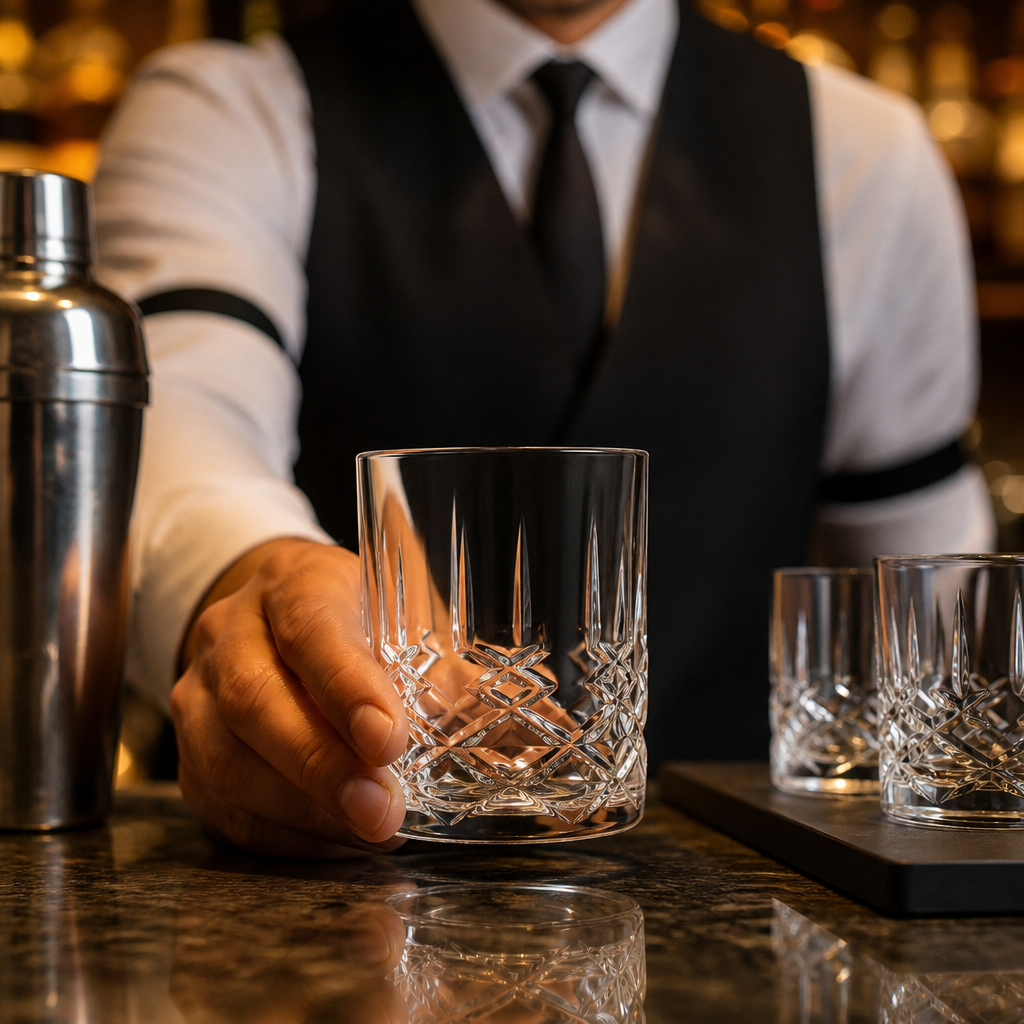Glass Shot Glasses 80ml with Embossed Design for Bars & Pubs (Pack of 12)
