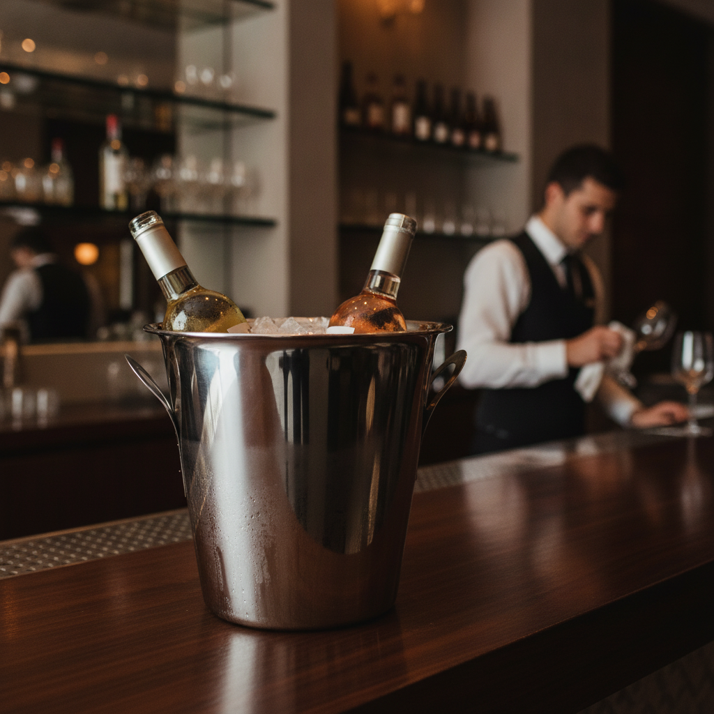Stainless Steel Tulip Wine Bucket 4.5L for Restaurants & Bars