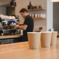 Compostable Paper Coffee Cups 340ml for Eco-Friendly Catering (Pack of 50)