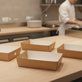 Recyclable Paperboard Half Inserts for Platter Boxes (Pack of 50)