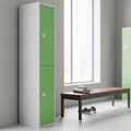 Green Powder Coated Steel Lockers 300mm Deep for Secure Storage