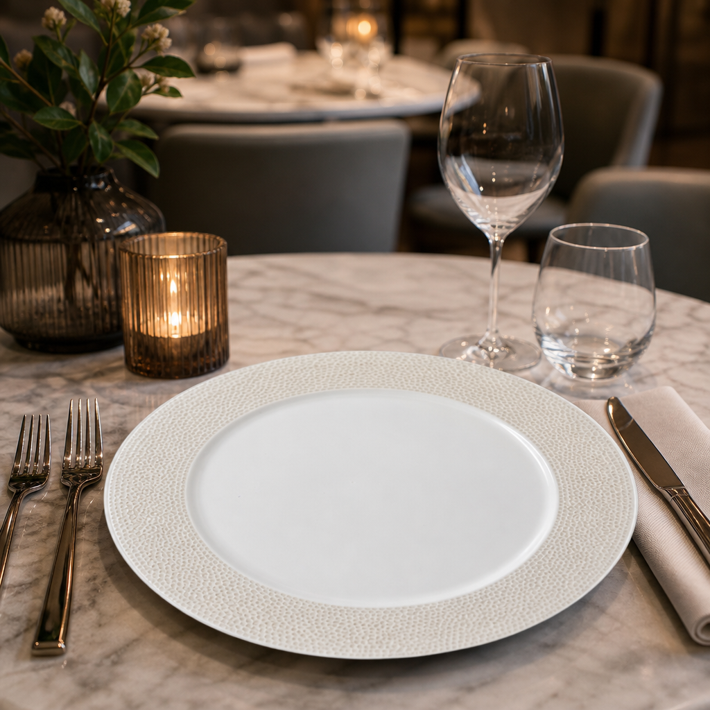Isla Spinwash Sand Presentation Plates 305mm for Dining Experiences (Pack of 12)