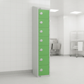 Powder Coated Steel Green Lockers 450mm Deep for Hygiene Areas