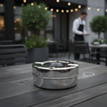 Stainless Steel Windproof Ashtray 89mm for Outdoor Use
