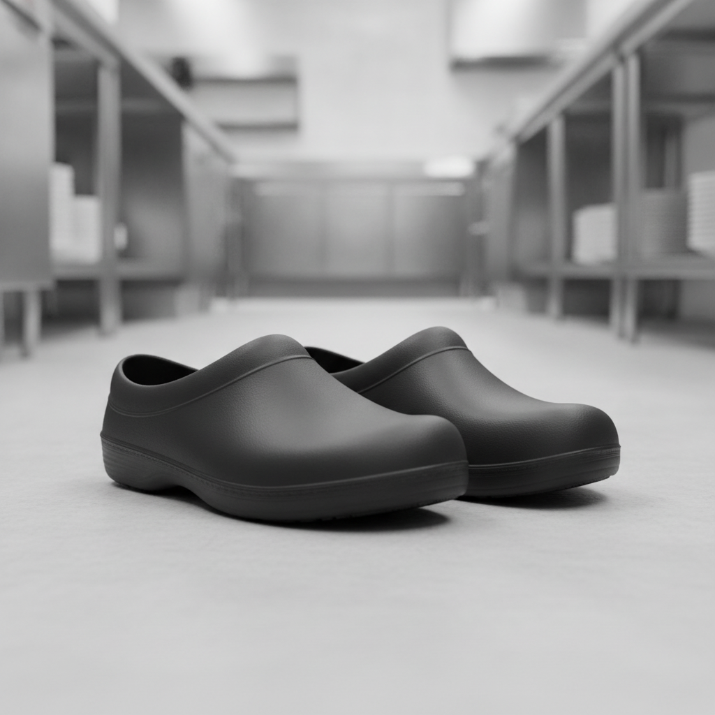 EVA Black Chef Clogs for Kitchen Work