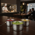 Stainless Steel Serving Can 40mm for Condiments and Dips