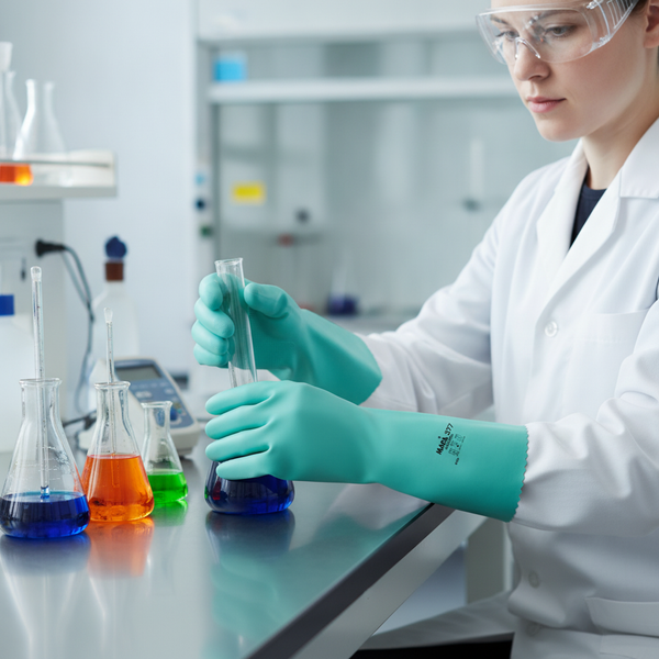 Synthetic Rubber Chemical Gauntlets, Synthetic Rubber