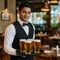 Toughened Glass Tulip Beer Glass 295ml for Bars & Pubs (Pack of 24)