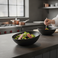 Cast Aluminium Black Bowl 3L for Culinary Presentations