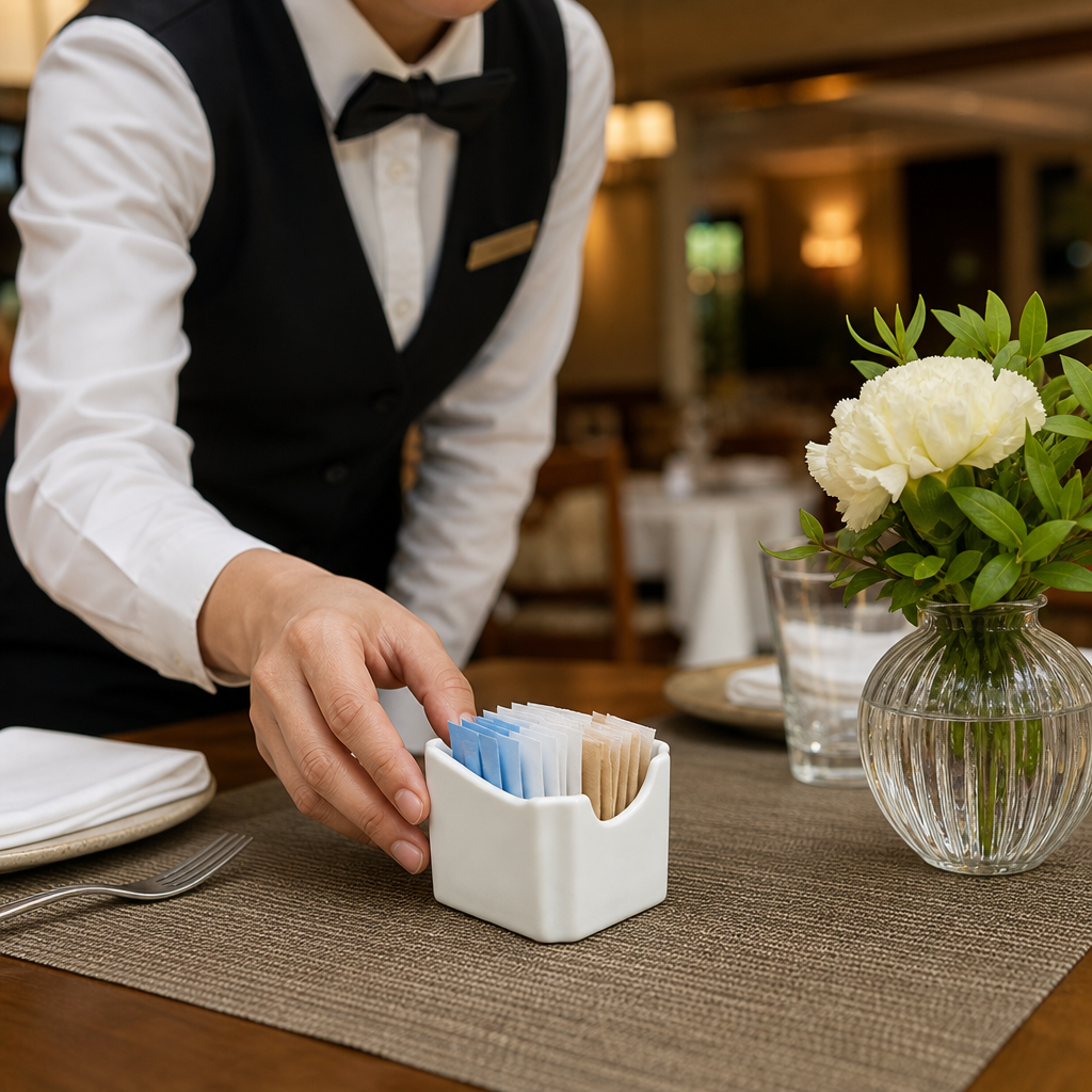 Porcelain Sachet Holders for Tabletop Service (Pack of 6)