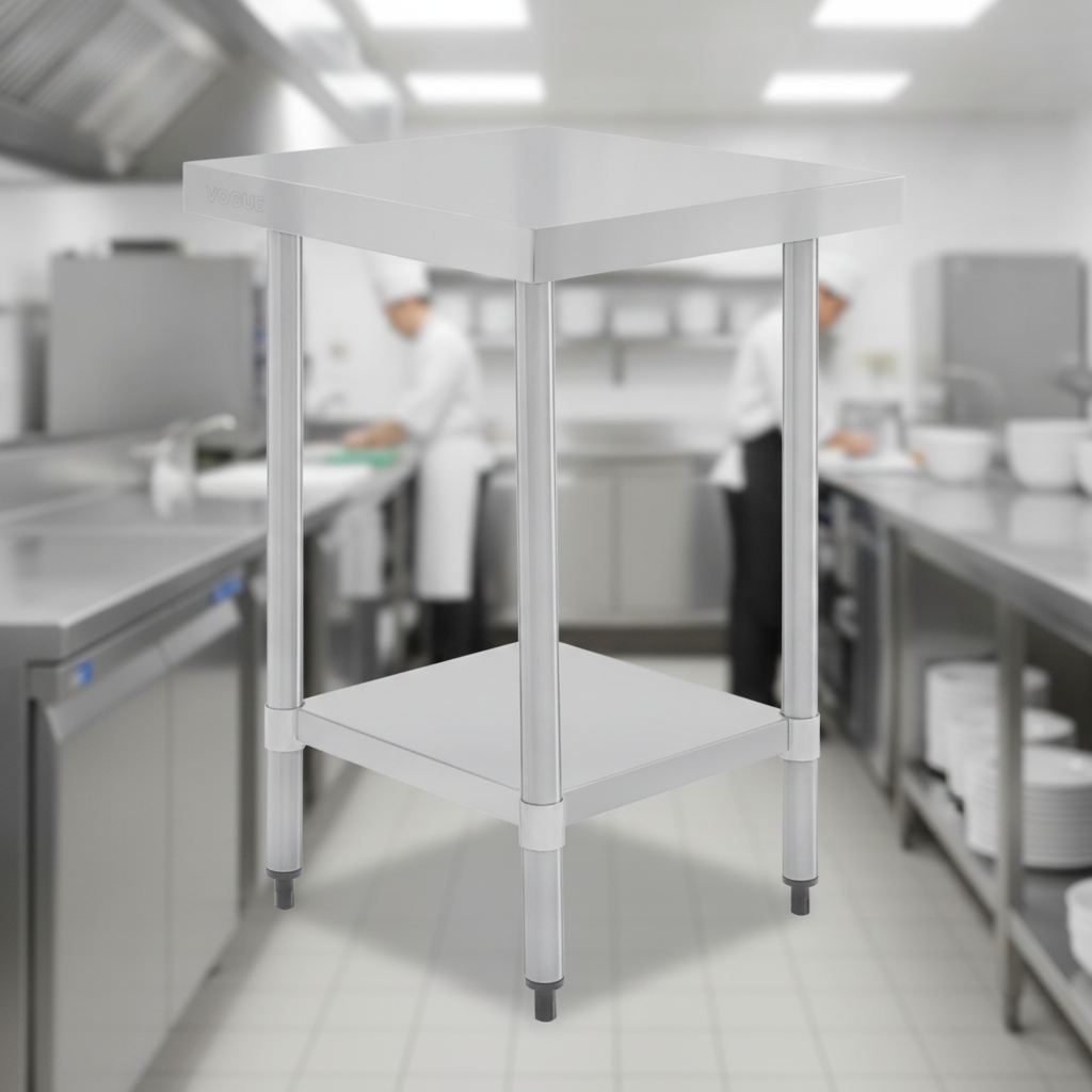 Stainless Steel Prep Table 600mm for Back-of-House Use