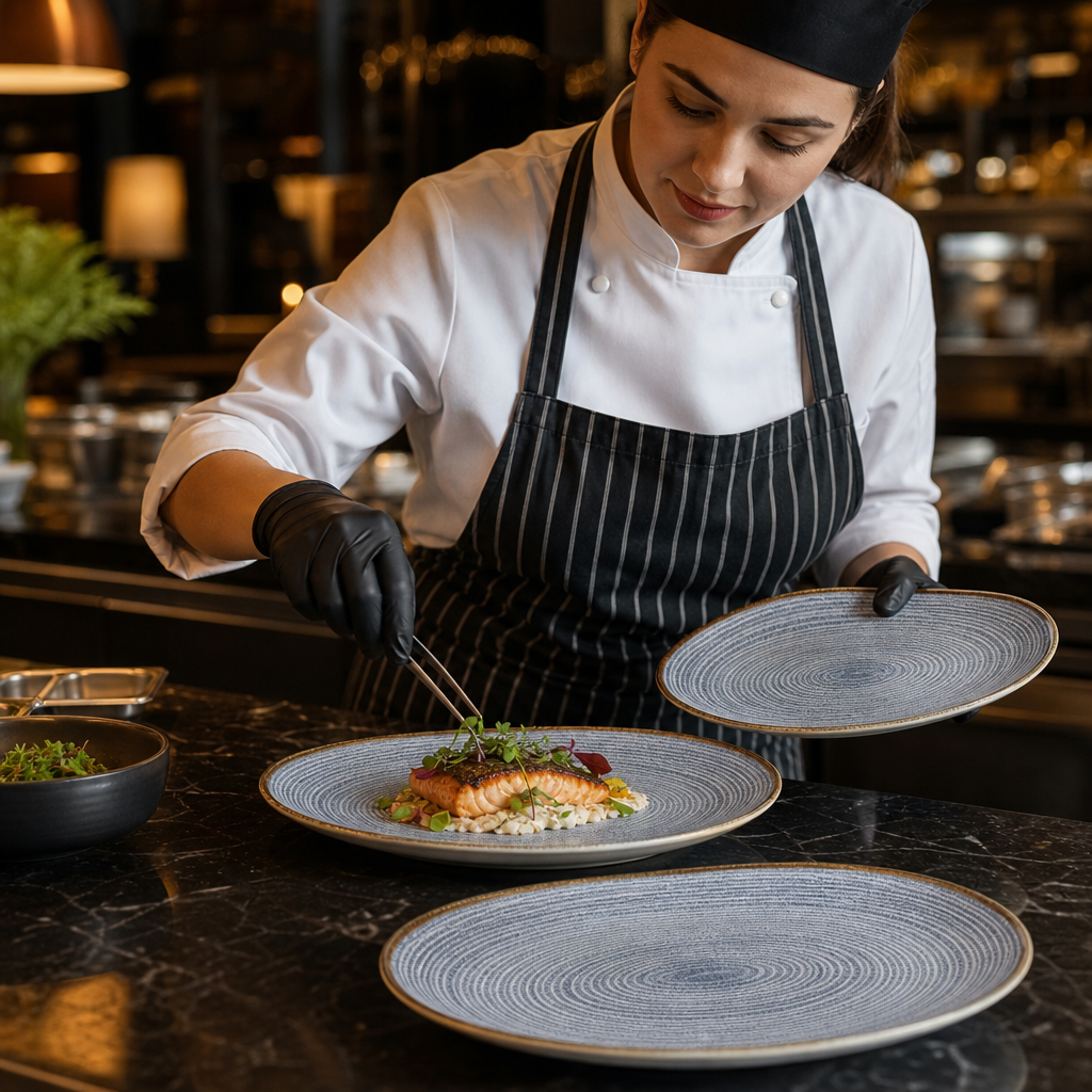 Oval Coupe Plates 270mm Porcelain for Restaurants (Pack of 12)