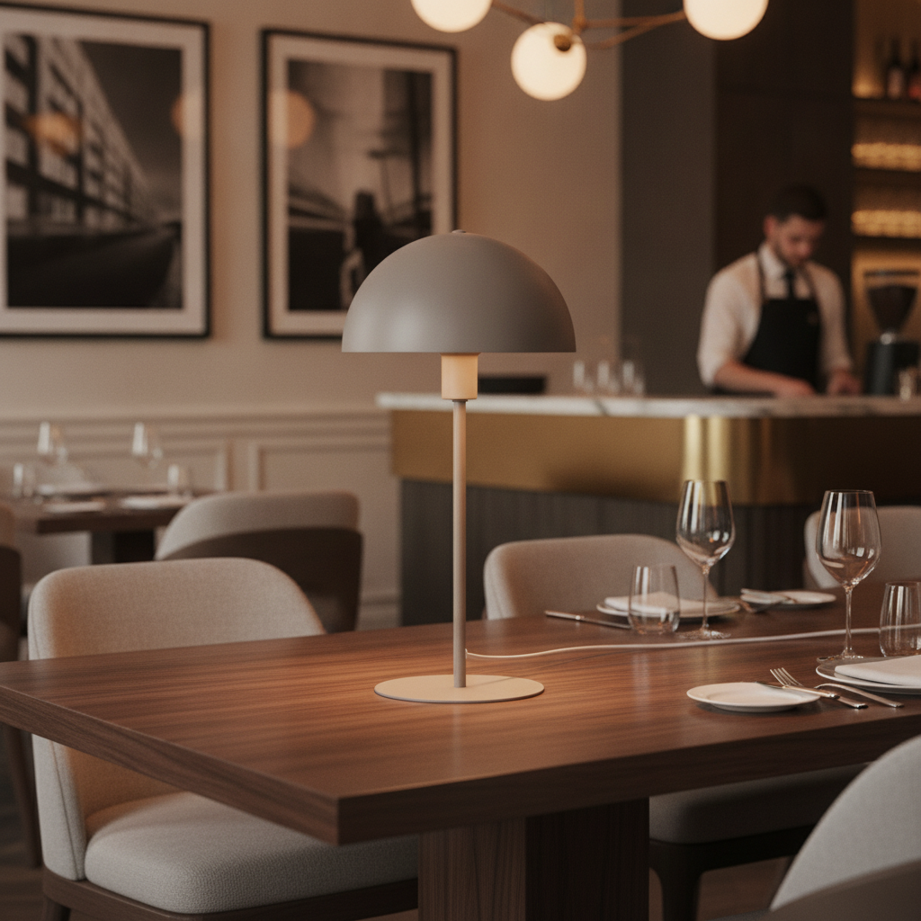 Metal Indoor Table Lamp 400mm for Modern Spaces