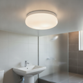 Plastic Ceiling Light White for Bathrooms & Utility Spaces