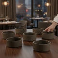 Porcelain Brown Bowls 350ml for Catering & Hospitality (Pack of 6)