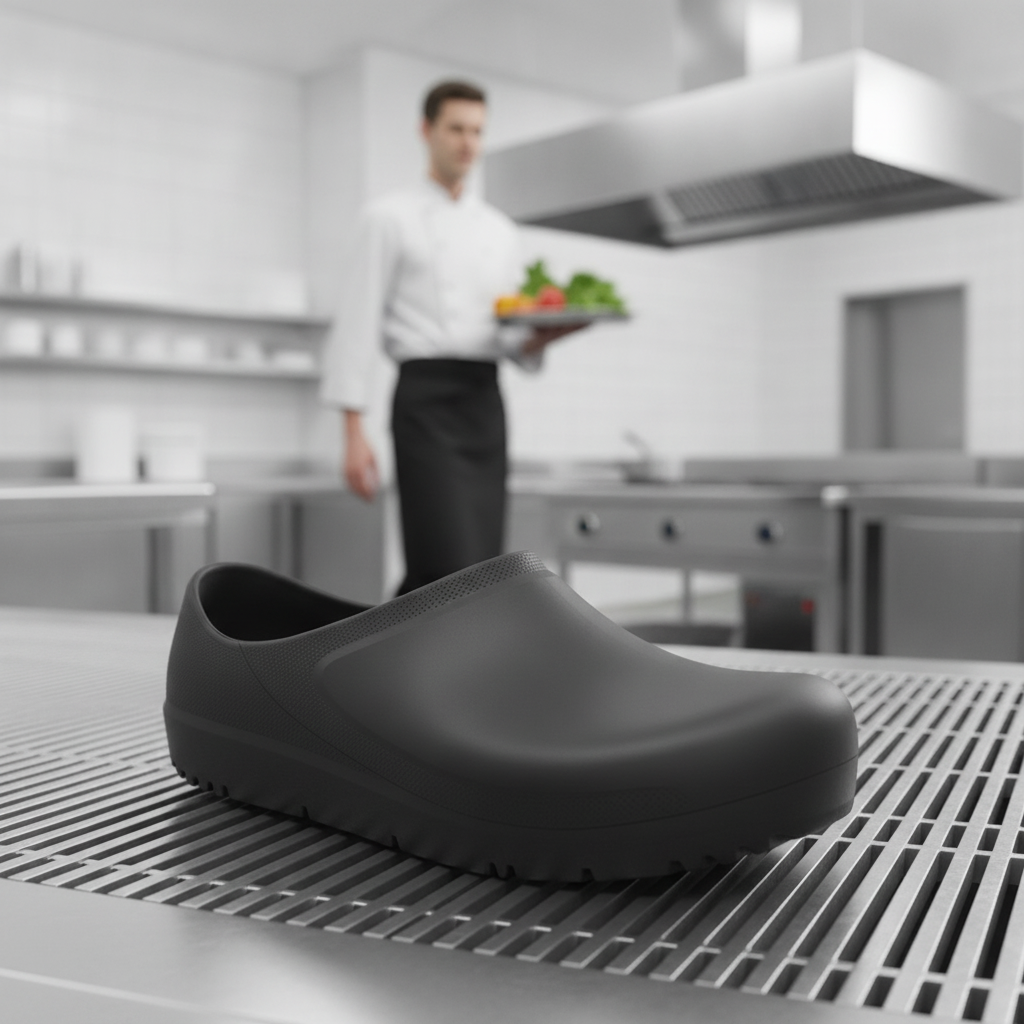 Polyurethane Black Profi Clogs for Healthcare & Catering