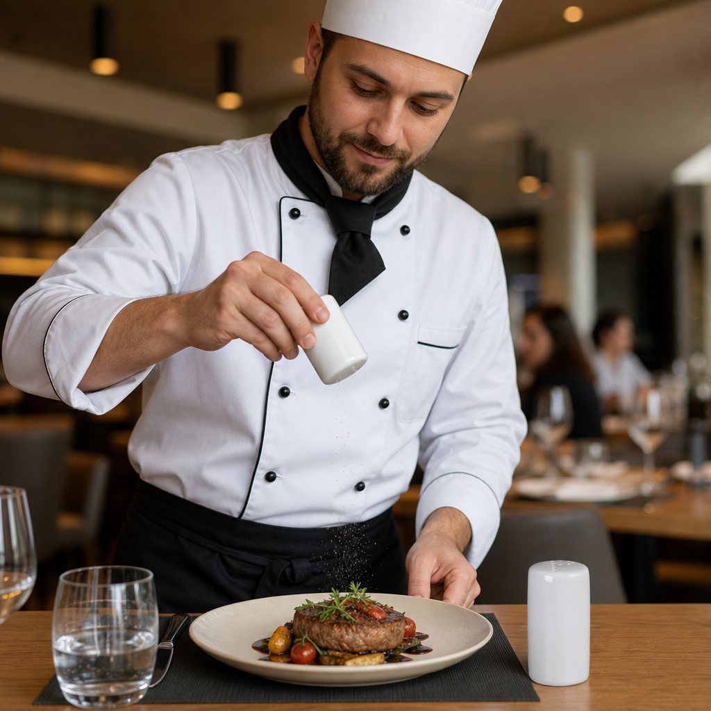 Porcelain White Pepper Shakers 80mm for Restaurants & Cafés (Pack of 12)