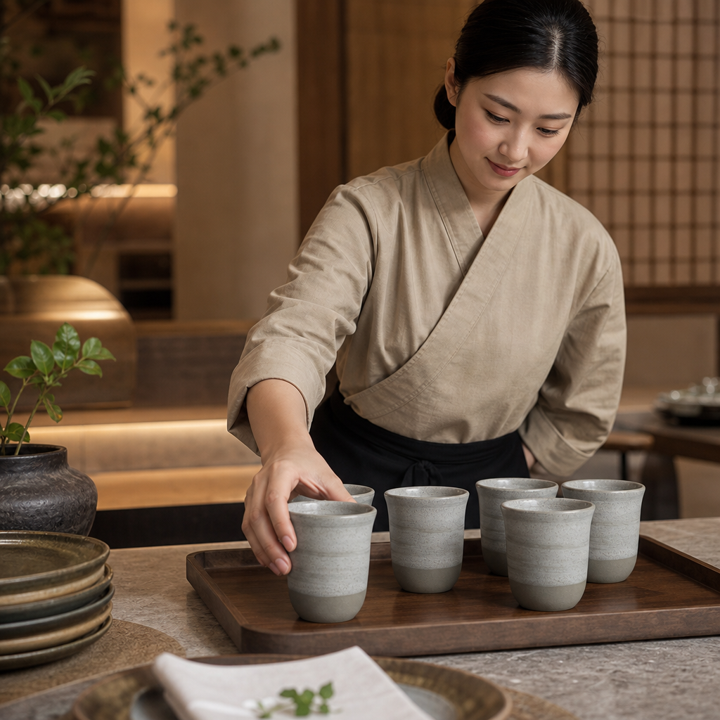 Handless Cups 142ml Vitrified Stoneware for Stylish Serving (Pack of 24)
