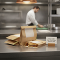 Compostable Kraft Panini Bags for Takeaway Service (Pack of 500)