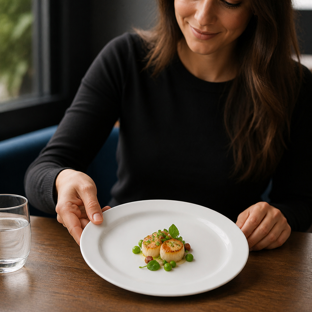 Olympia Athena Narrow Rimmed Plates 165mm for Restaurants & Cafés