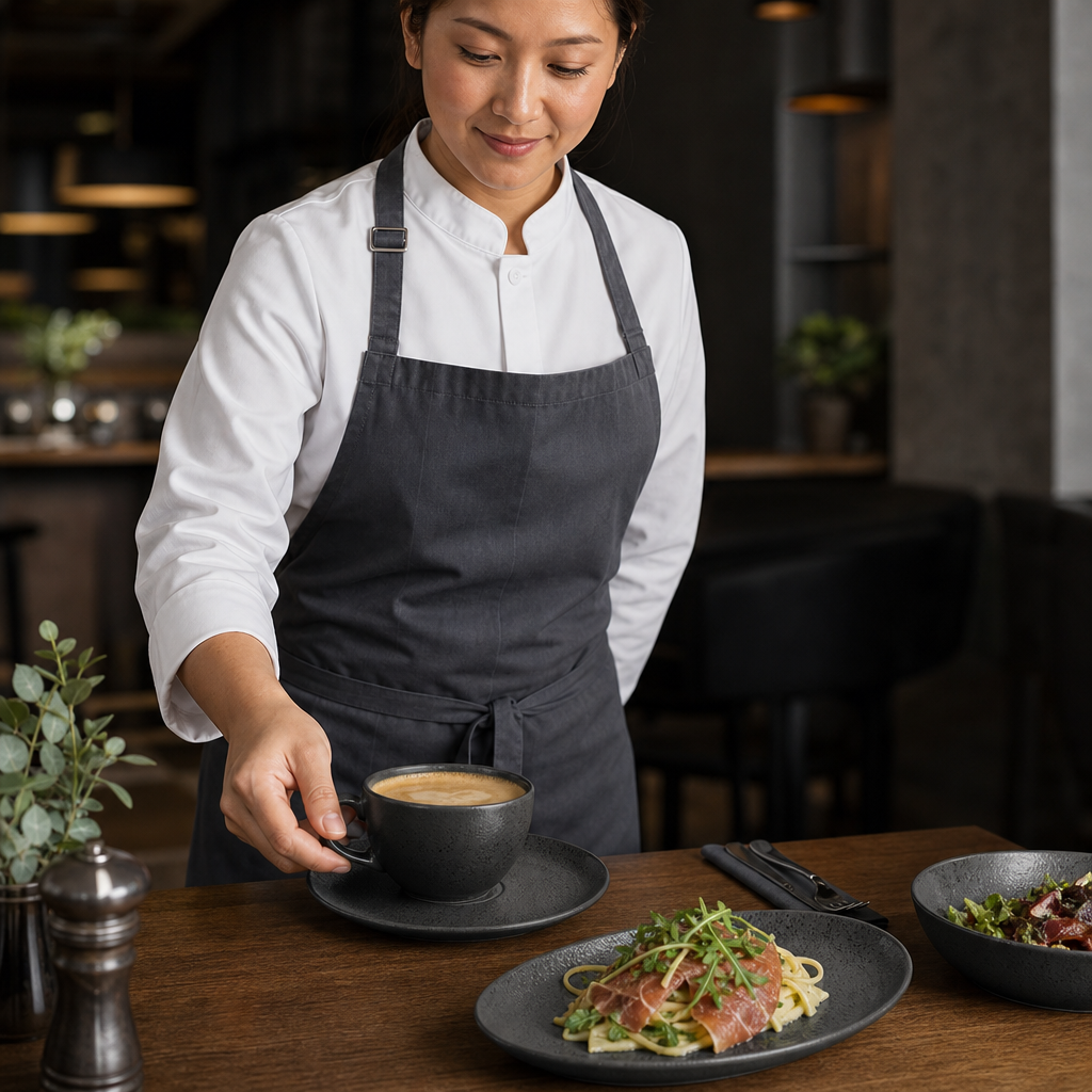 Oval Saucers 160mm Stoneware for Contemporary Dining (Pack of 6)