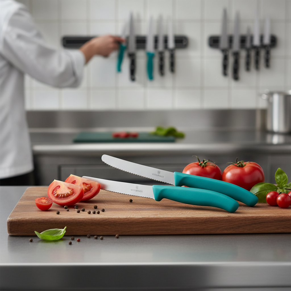 Stainless Steel Tomato Knife 11cm for Cafés & Catering (Pack of 2)