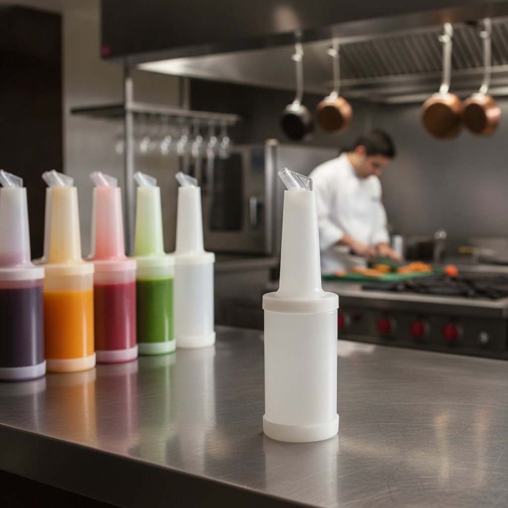 Plastic Juice Pour and Store 1L for Bars & Cafés