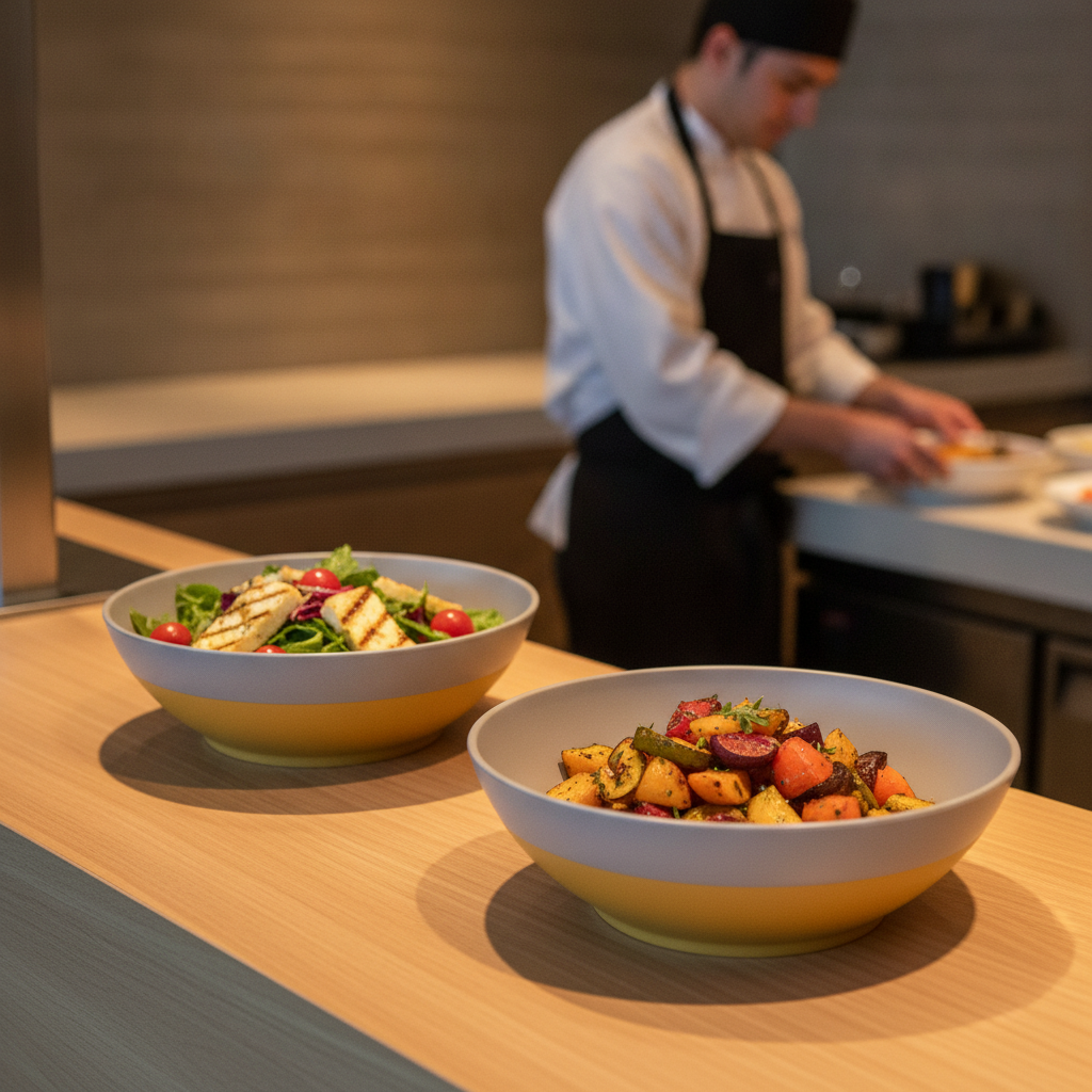 Melamine Deep Serving Bowl 360mm for Creative Buffet Presentations (Pack of 2)