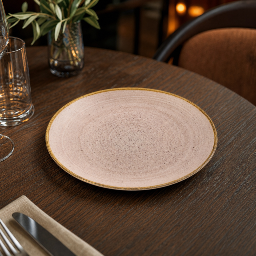 Coupe Plates 165mm Terracotta for Restaurants & Cafés (Pack of 12)