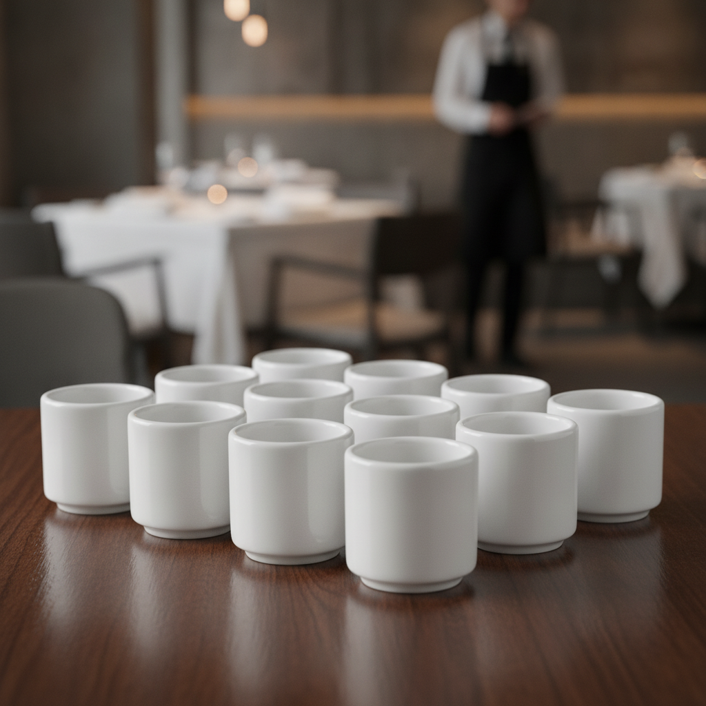 Porcelain Footless Egg Cups 47mm for Casual Dining (Pack of 12)