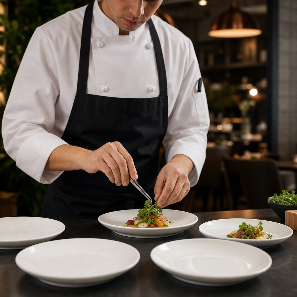 Coupe Plates 165mm White Porcelain for Dining Experiences (Pack of 12)