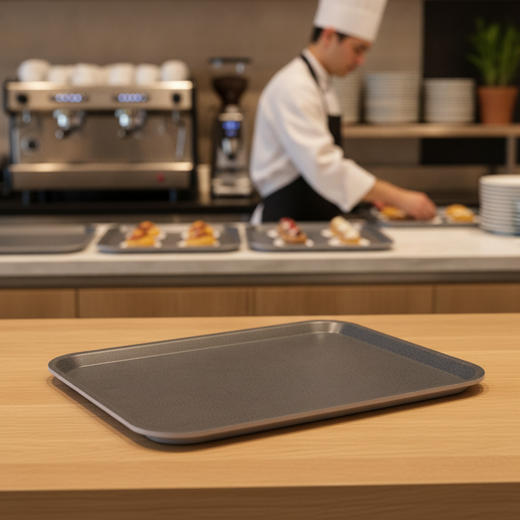 Granite Laminate Rectangular Tray 430x330mm for Cafés & Restaurants