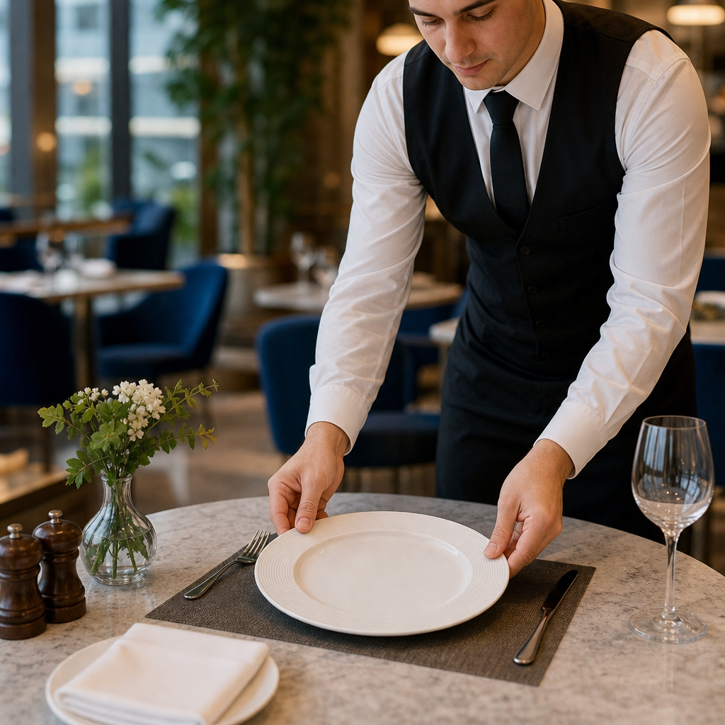 Rim Plates 255mm Porcelain for Casual Dining (Pack of 12)
