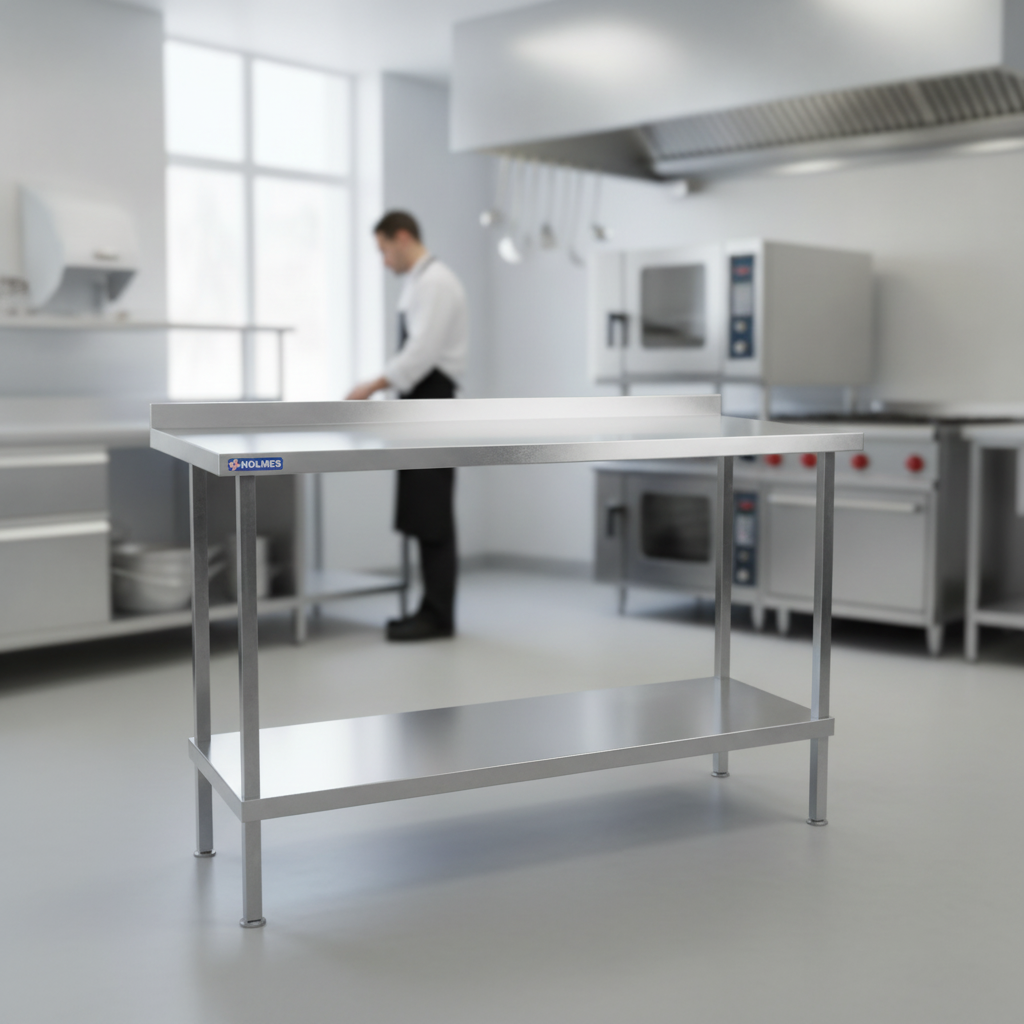304 Stainless Steel Wall Table 600-2100mm for Commercial Kitchens