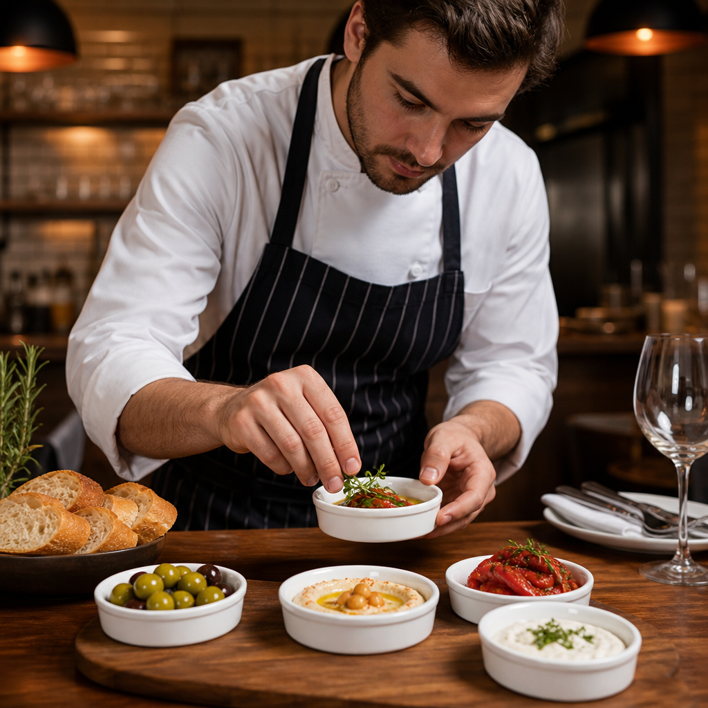 Mezze Dishes 200ml Porcelain for Tapas & Dips (Pack of 12)