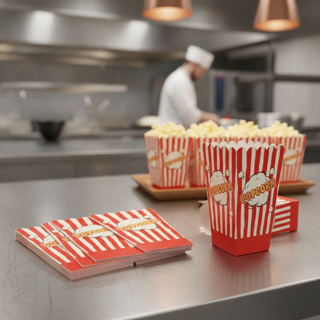 Cardboard Popcorn Boxes Small for Events & Parties (Pack of 650)