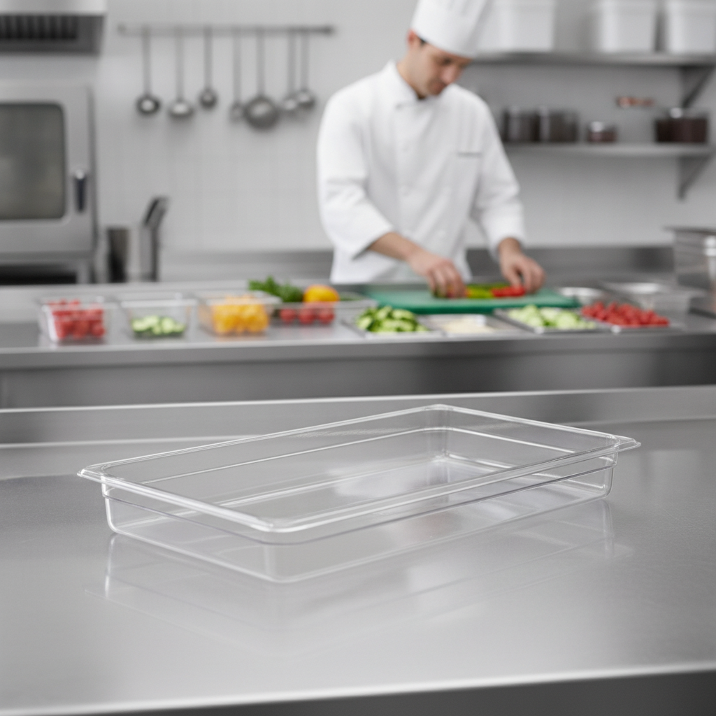 Copolymer Gastronorm Food Tray 1L for Food Storage & Service